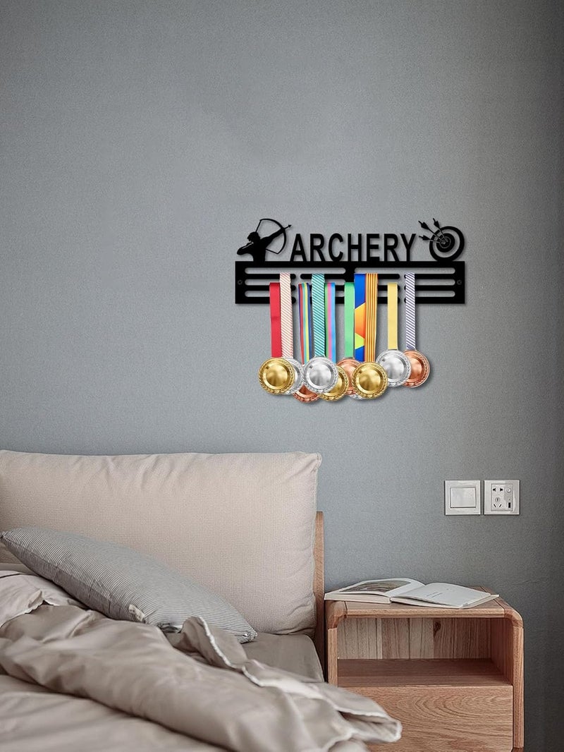 Resama Medal Hanger Holder Display Wall Rack Frame Shelf-Medal Hanger Awards Ribbon Soccer,Gymnastics,Holder Display Rack for 60 Medals - Image 5